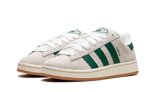 Adidas Campus 00s Crystal White Dark Green