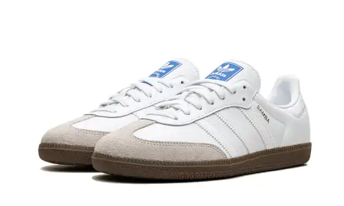 Adidas Samba Cloud White Blue Gum