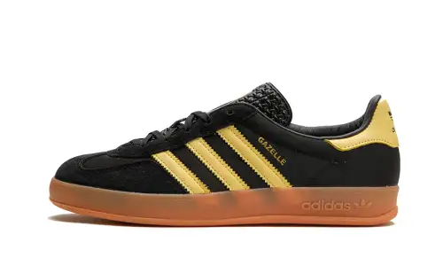 Adidas Gazelle Indoor Core Black Almost Yellow 97277