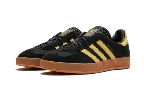 Adidas Gazelle Indoor Core Black Almost Yellow 97277