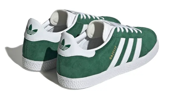 Adidas Gazelle Junior Dark Green White 