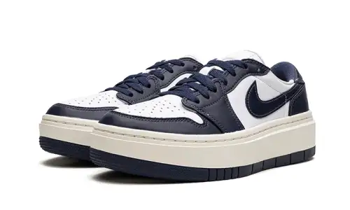 Air Jordan 1 Low Elevate White Midnight Navy Sail 