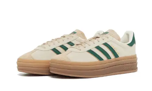 Adidas Gazelle Bold Magic Beige Collegiate Green F8D3C1752