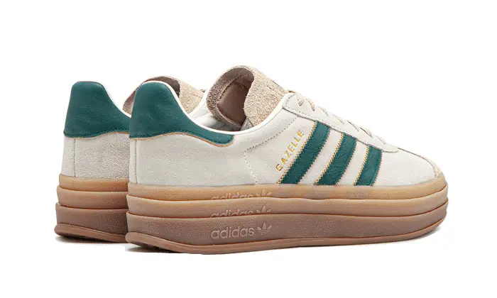 Adidas Gazelle Bold Magic Beige Collegiate Green 