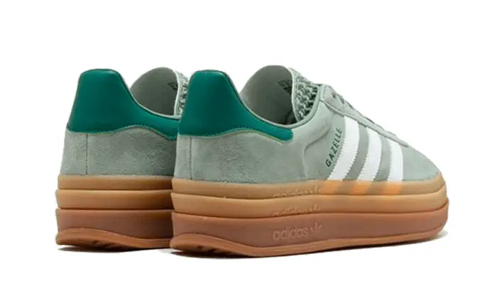 Adidas Gazelle Bold Silver Green 