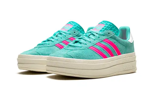Adidas Gazelle Bold Flash Aqua Lucid Pink