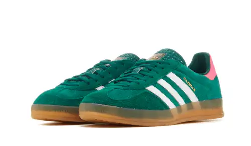 Adidas Gazelle Indoor Collegiate Green Lucid Pink 72053