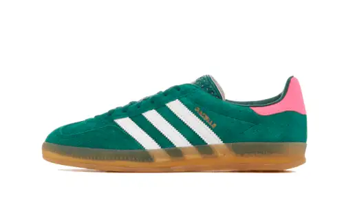 Adidas Gazelle Indoor Collegiate Green Lucid Pink 72053