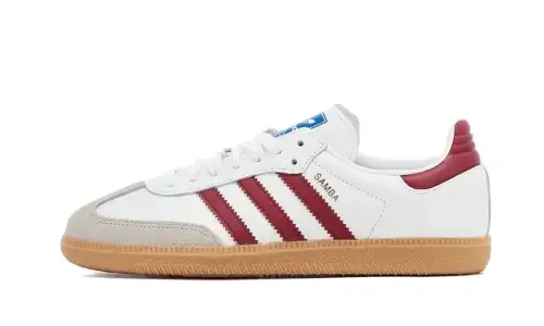 Adidas Samba OG White Burgundy Gum 