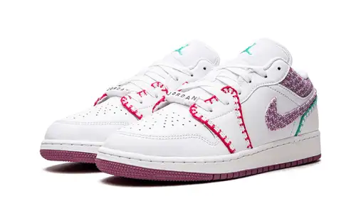 Air Jordan 1 Low White Light Bordeaux 65B1101
