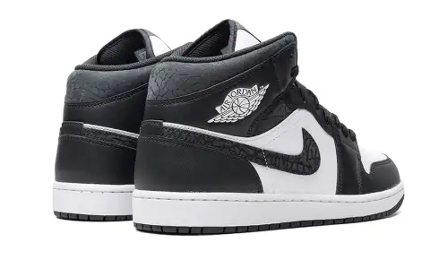 Air Jordan 1 Mid Black Elephant