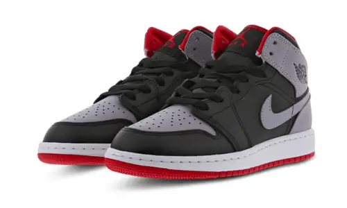 Air Jordan 1 Mid Cement Grey Red 