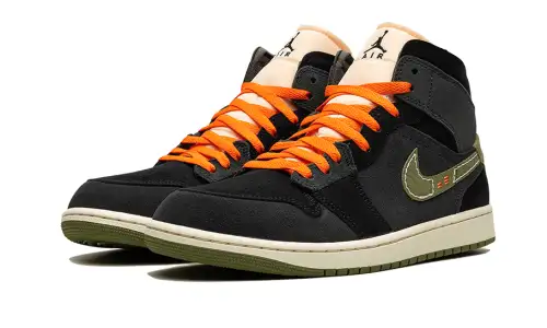 Air Jordan 1 Mid SE Craft Anthracite Light Olive 