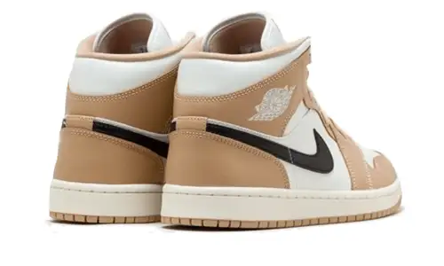 Air Jordan 1 Mid Tan Black 