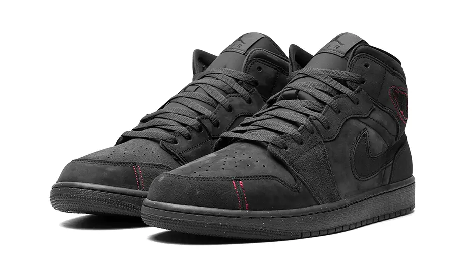 Air Jordan 1 Mid SE Craft Grey Red 