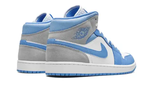 Air Jordan 1 Mid University Blue Grey 