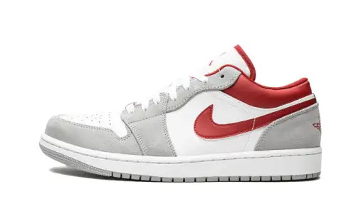 Air Jordan 1 Low SE Light Smoke Grey Gym Red
