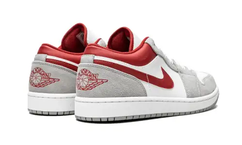 Air Jordan 1 Low SE Light Smoke Grey Gym Red 