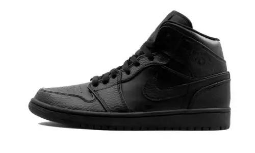 Air Jordan 1 Mid Triple Black 