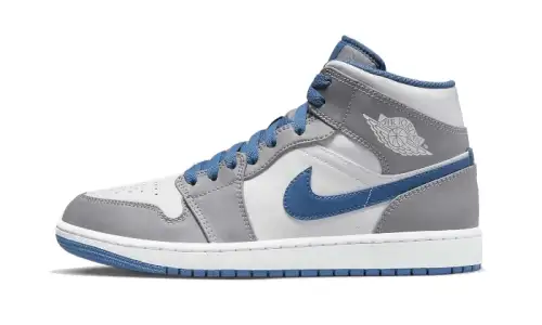 Air Jordan 1 Mid True Blue BE38D191