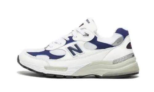 New Balance 992 White Navy