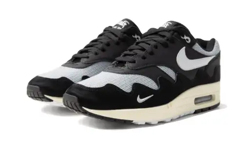 Nike Air Max 1 Patta Black Grey (Special Box + Bracelet) 6DA7E2