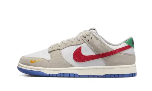 Nike Dunk Low Light Iron Ore Red Blue 