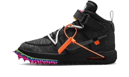Nike Air Force 1 Mid Off-White Clear Black 