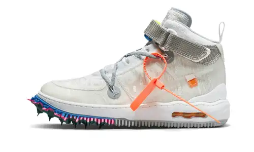 Nike Air Force 1 Mid Off-White Clear White 