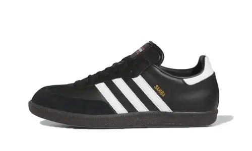 Adidas Samba Leather Black White 