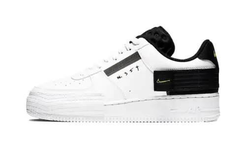 Nike Air Force 1 Low Drop Type White Black Volt F53416