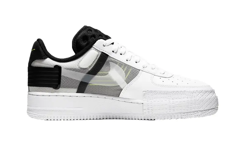 Nike Air Force 1 Low Drop Type White Black Volt