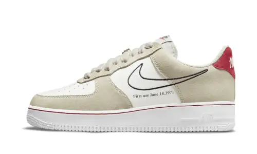 Nike Air Force 1 Low First Use Light Sail Red
