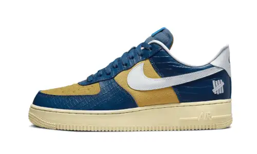 Nike Air Force 1 Low SP Undefeated 5 On It Blue Yellow Croc 