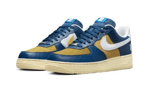 Nike Air Force 1 Low SP Undefeated 5 On It Blue Yellow Croc 631C1707