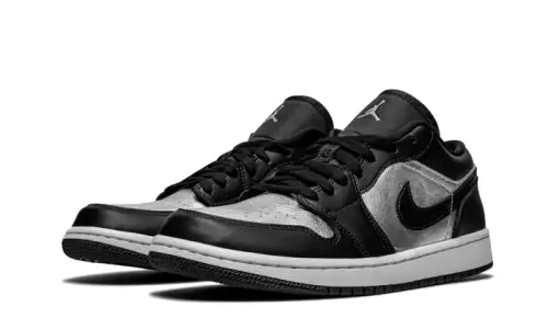 Air Jordan 1 Low SE Black Metallic Silver 218483