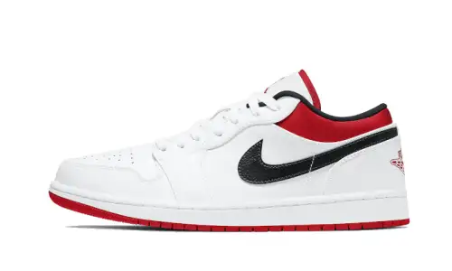 Air Jordan 1 Low White University Red Black 339134