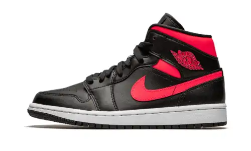 Air Jordan 1 Mid Black Siren Red 65C420