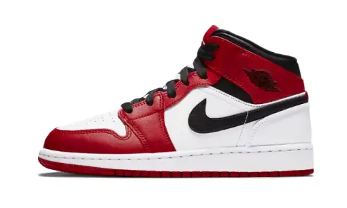 Air Jordan 1 Mid Chicago White 