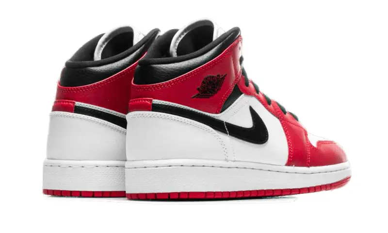 Air Jordan 1 Mid Chicago White 