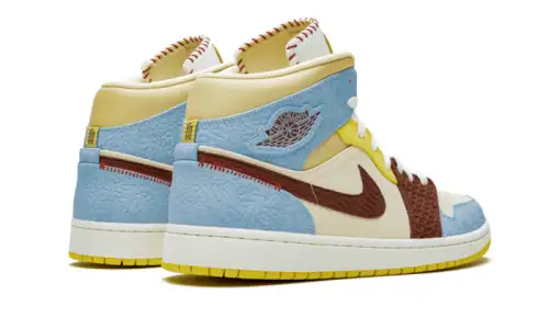 Air Jordan 1 Mid Fearless Maison Château Rouge 