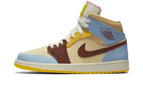 Air Jordan 1 Mid Fearless Maison Château Rouge E911845