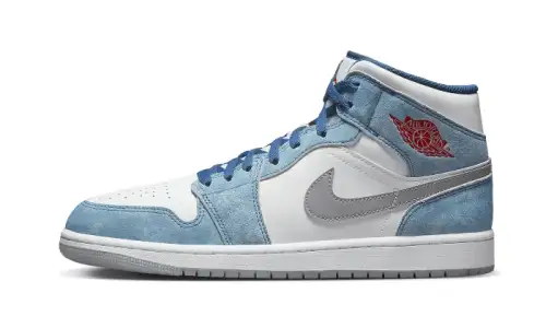 Air Jordan 1 Mid French Blue Fire Red B0D1814