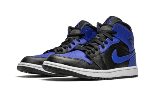 Air Jordan 1 Mid Hyper Royal Tumbled Leather 1F6CF1599