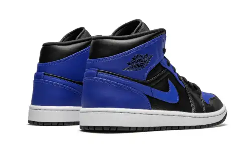 Air Jordan 1 Mid Hyper Royal Tumbled Leather 