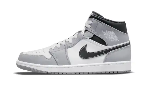 Air Jordan 1 Mid Light Smoke Grey Anthracite 
