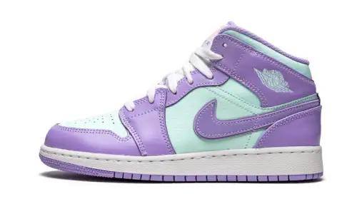 Air Jordan 1 Mid Purple Aqua 