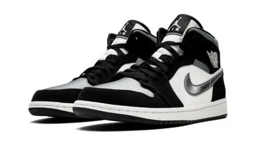 Air Jordan 1 Mid Satin Grey Toe 