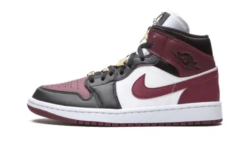 Air Jordan 1 Mid SE Black Dark Beetroot 