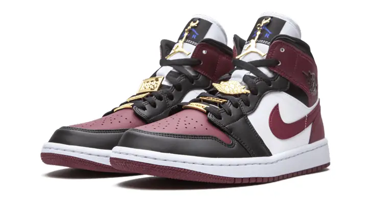Air Jordan 1 Mid SE Black Dark Beetroot 4F0204